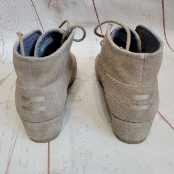 TOMS Wedge bootie Women's Size 5 1/2 brown - Picture 5 of 10